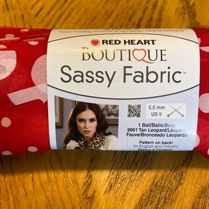 5 for $10 Red heart sassy fabric for Ruffle Scarf